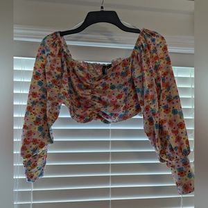 Vero Moda Floral Crop Top M